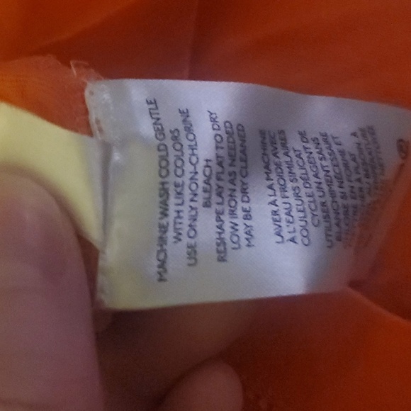 NWOT ANTHROPOLOGIE Sun Keep Twist Top Orange/Tan Medium - Picture 10 of 11